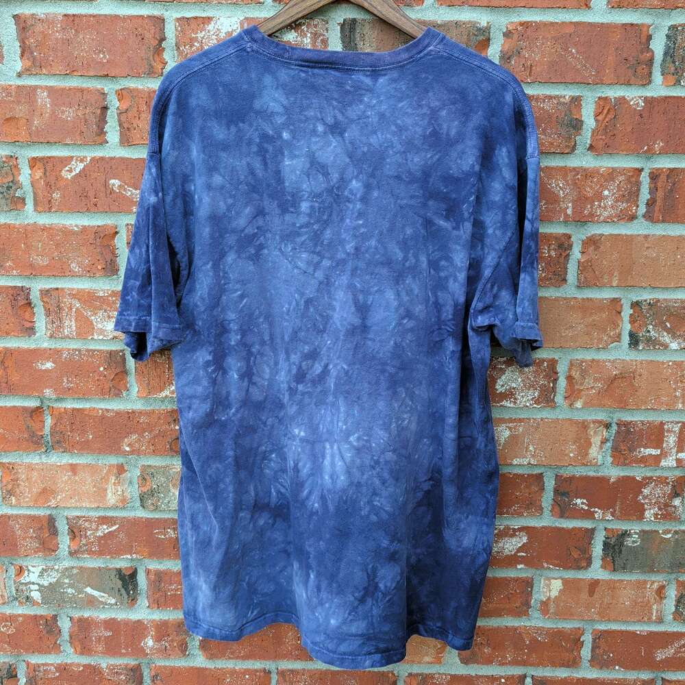 The Mountain Sun Moon Star Tie Dye T-Shirt Mens 2XL Blue Graphic Tee - Picture 2 of 7